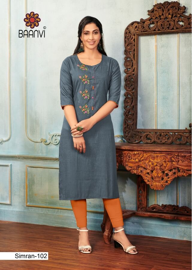 Baanvi Simran Vol 1 Cotton Kurtis Wholesale Catalog, Buy Full Catalog of Baanvi Simran Vol 1 Cotton Kurtis At Wholesale Price