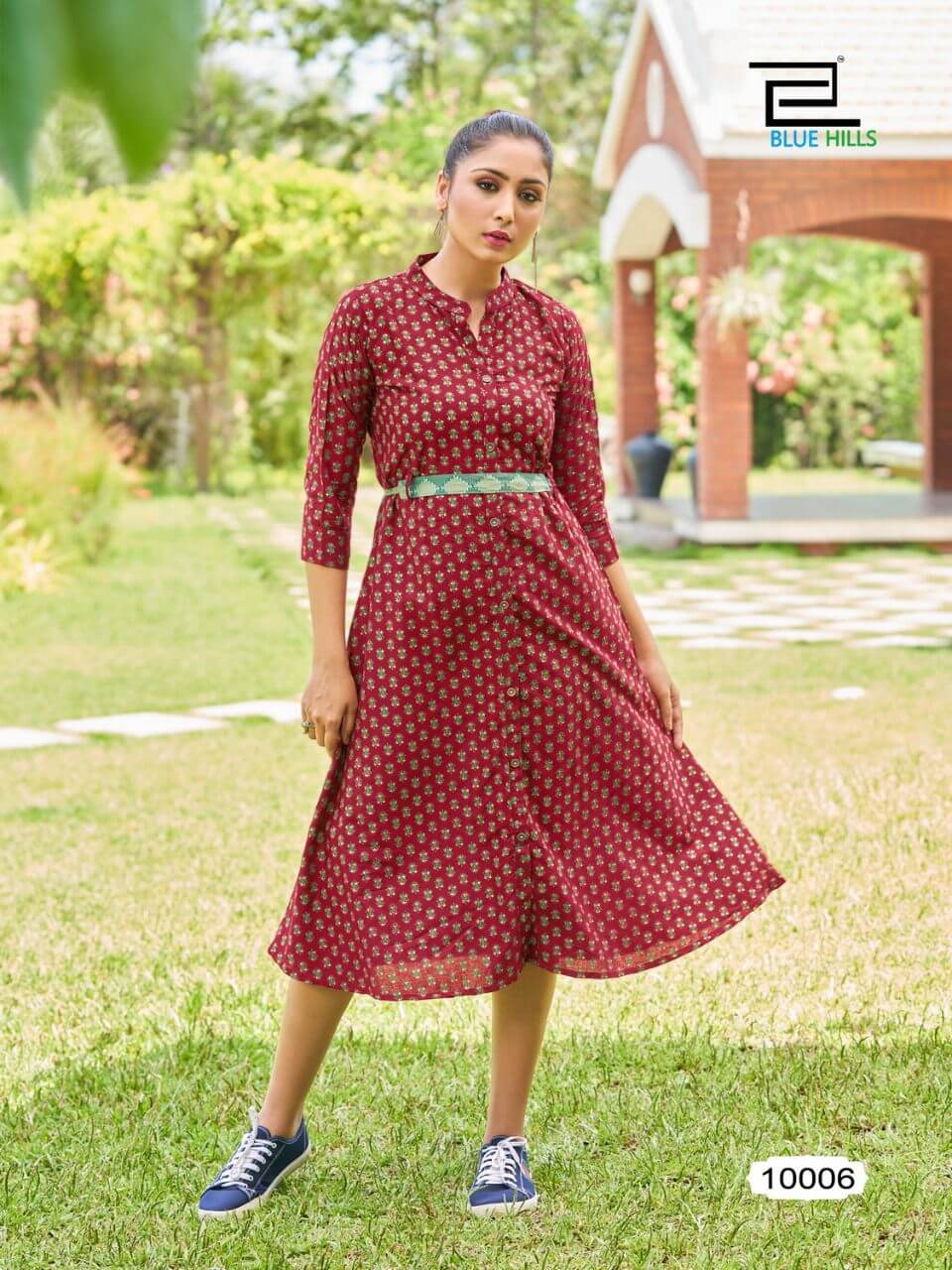 Blue Hills Belt 10 Rayon Kurtis Wholesale Catalog. Purchase Full Catalog of Rayon Kurtis In Wholesale Price Online