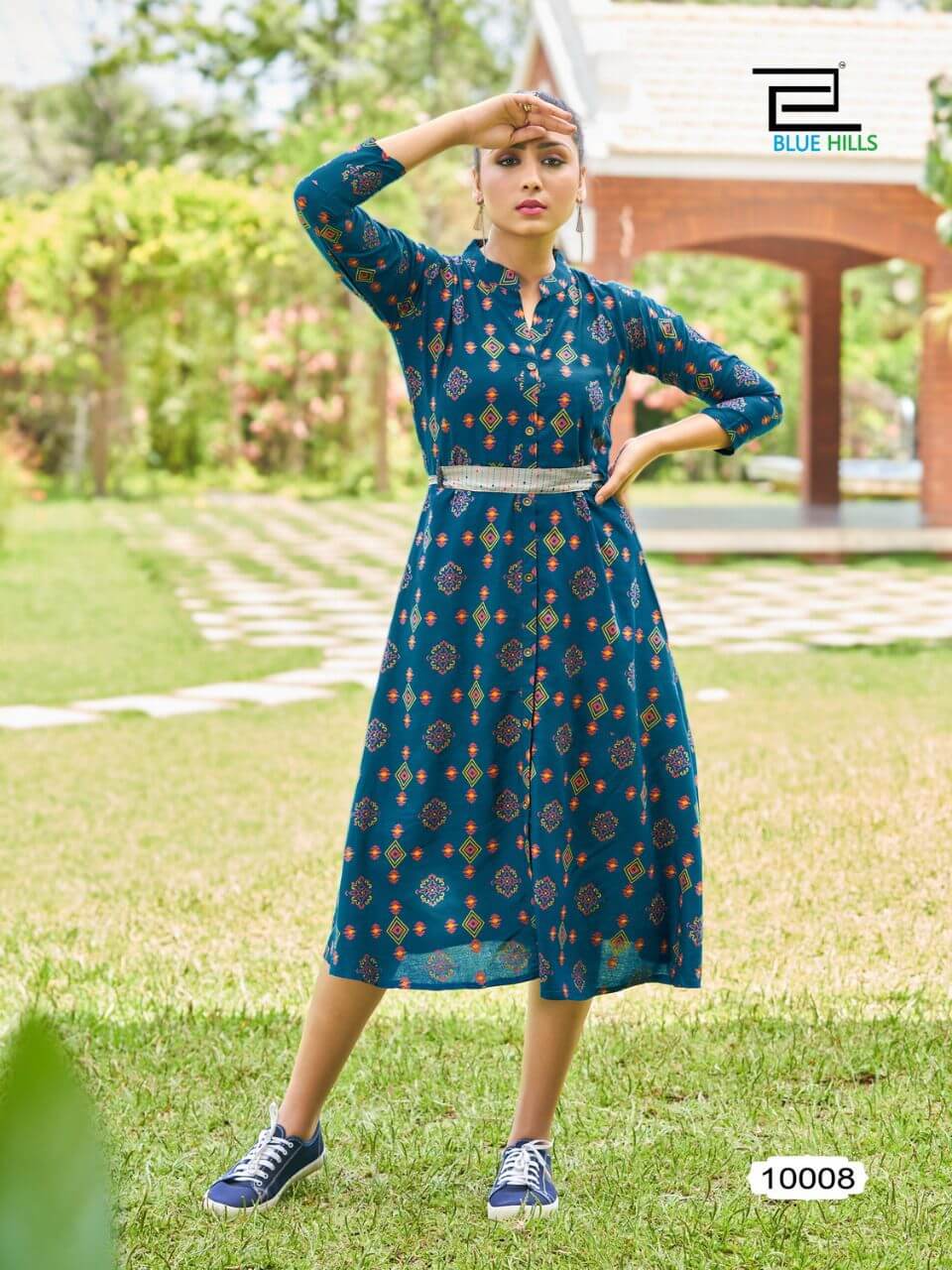 Blue Hills Belt 10 Rayon Kurtis Wholesale Catalog. Purchase Full Catalog of Rayon Kurtis In Wholesale Price Online