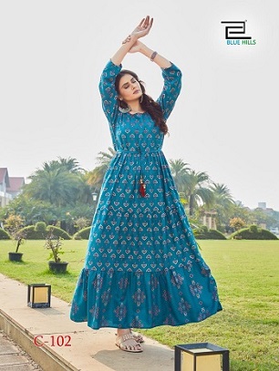 Blue Hills Chhorii Rayon Kurtis Wholesale Catalog, Buy Full Catalog of Blue Hills Chhorii Rayon Kurtis At Wholesale Price