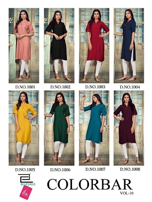 Blue Hills Colorbar Vol 10 Kurtis wholesale catalog, Buy Full catalog of Blue Hills Colorbar Vol 10 Kurtis At wholesale Price