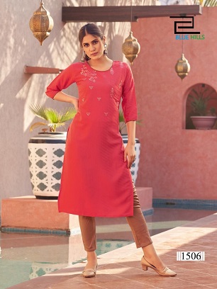 Blue Hills Colorbar 15 Kurtis Wholesale Collection, Buy Full Catalog of Blue Hills Colorbar 15 Kurtis At Wholesale Price