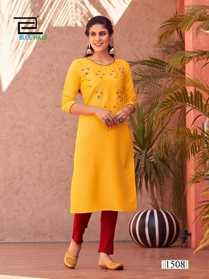 Blue Hills Colorbar 15 Kurtis Wholesale Collection, Buy Full Catalog of Blue Hills Colorbar 15 Kurtis At Wholesale Price