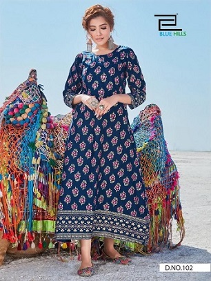 Blue Hills Dessert 1 Kurtis Wholesale Catalog, Buy Full Catalog of Blue Hills Dessert 1 Kurtis At Wholesale Price