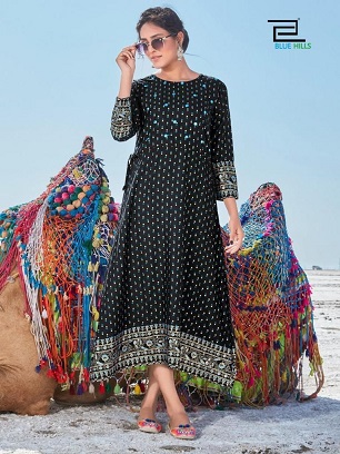 Blue Hills Dessert 1 Kurtis Wholesale Catalog, Buy Full Catalog of Blue Hills Dessert 1 Kurtis At Wholesale Price