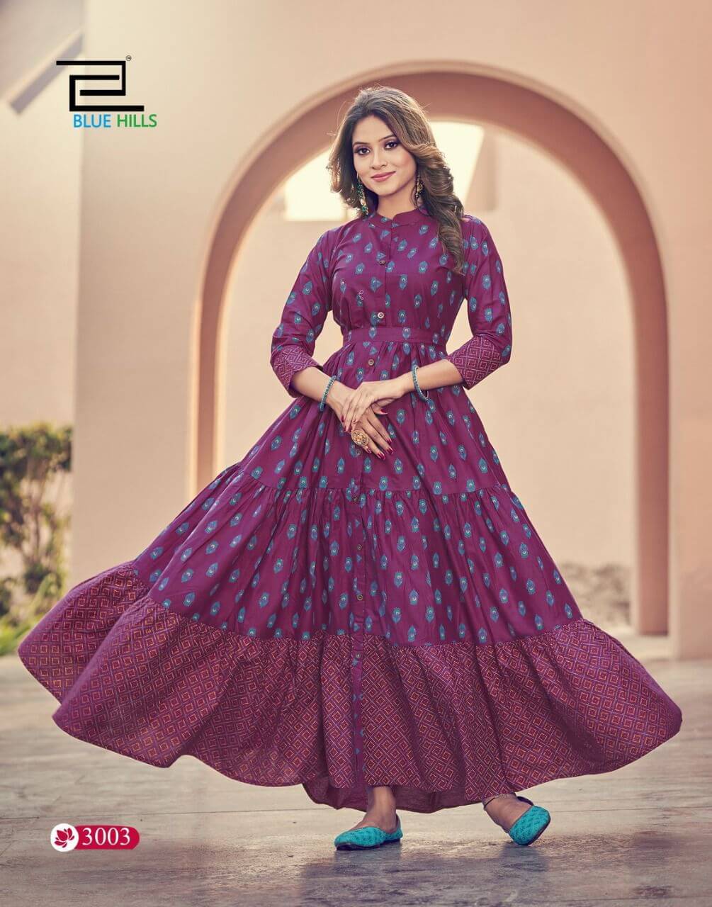 Blue Hills Florencia Vol 3 Party Wear Gown Wholesale Catalog. Purchase Full Catalog of Party Wear Gown In Wholesale Price Online