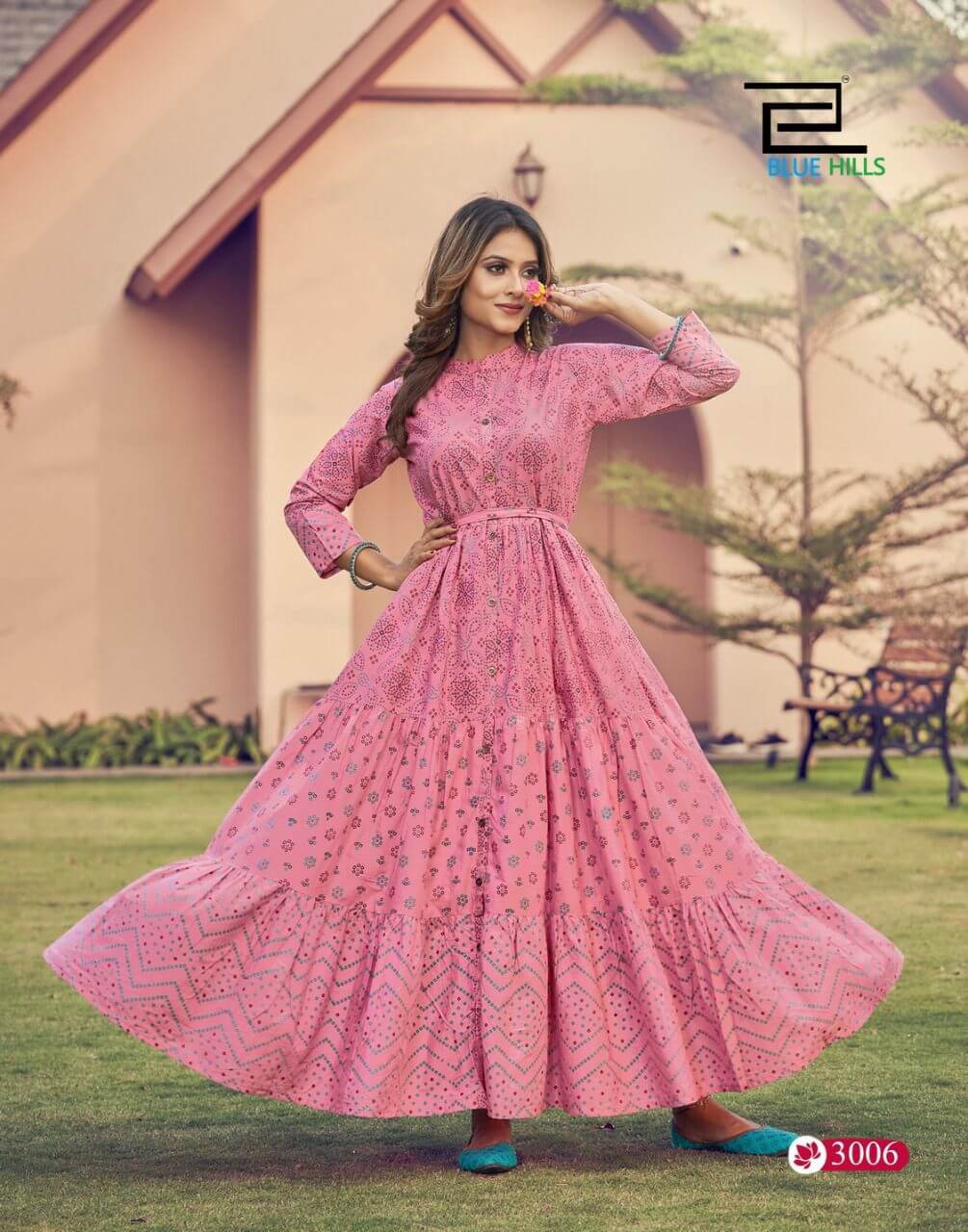 Blue Hills Florencia Vol 3 Party Wear Gown Wholesale Catalog. Purchase Full Catalog of Party Wear Gown In Wholesale Price Online