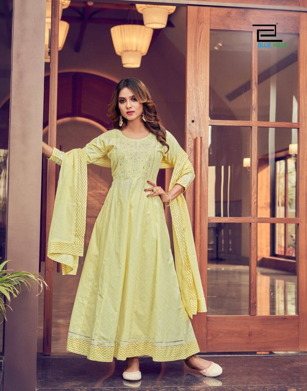 Blue Hills Shades Vol 1 Gown With Dupatta Catalog In Wholesale Price. Purchase Full Catalog of Blue Hills Shades Vol 1 In Wholesale Price Online