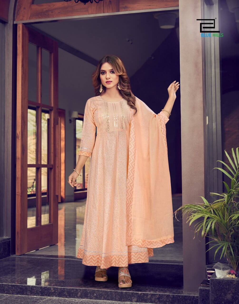 Blue Hills Shades Vol 1 Gown With Dupatta Catalog In Wholesale Price. Purchase Full Catalog of Blue Hills Shades Vol 1 In Wholesale Price Online