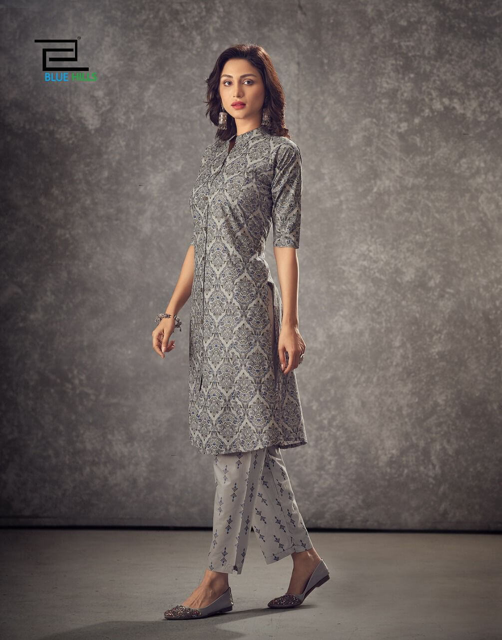 Blue Hills Smoodh Formal Wear Kurtis Wholesale Catalog. Purchase Full Catalog of Formal Wear Kurtis In Wholesale Price Online