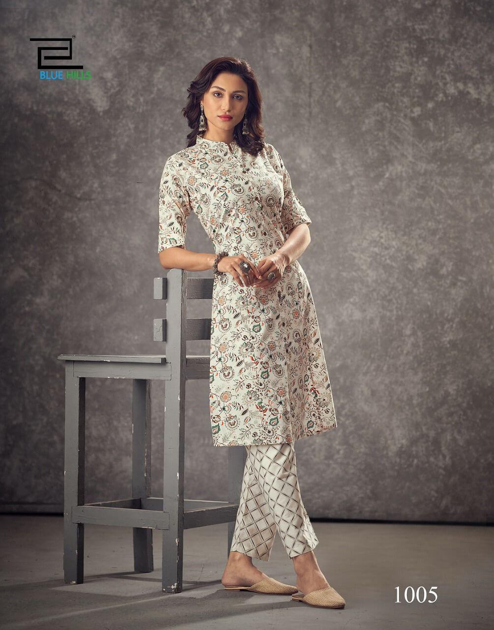 Blue Hills Smoodh Formal Wear Kurtis Wholesale Catalog. Purchase Full Catalog of Formal Wear Kurtis In Wholesale Price Online