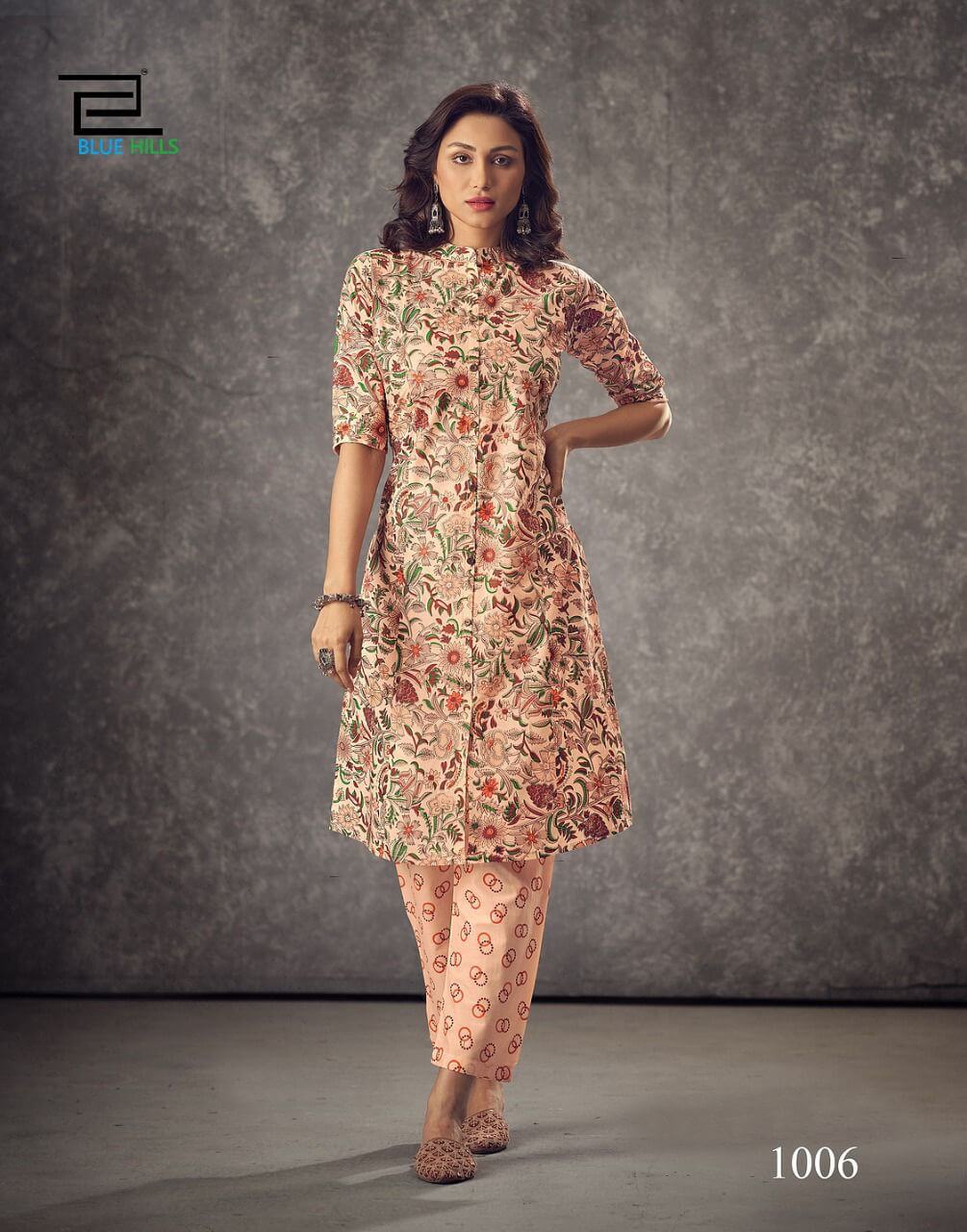 Blue Hills Smoodh Formal Wear Kurtis Wholesale Catalog. Purchase Full Catalog of Formal Wear Kurtis In Wholesale Price Online