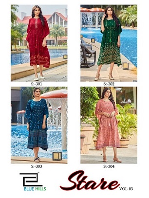 Blue Hills Stare Vol 3 Fancy Silk Kaftan Free Size Wholesale Catalog, Buy Full Catalog of Blue Hills Stare Vol 3 Fancy Silk Kaftan Free Size At Wholesale Price