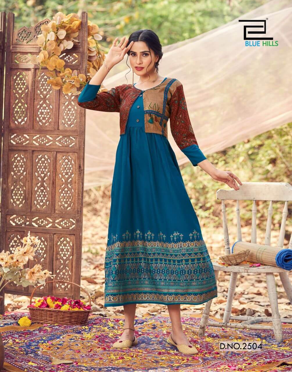 Blue Hills Trend Vol 25 Anarkali Kurti Catalog In Wholesale Price. Purchase Full Catalog of Blue Hills Trend Vol 25 In Wholesale Price Online