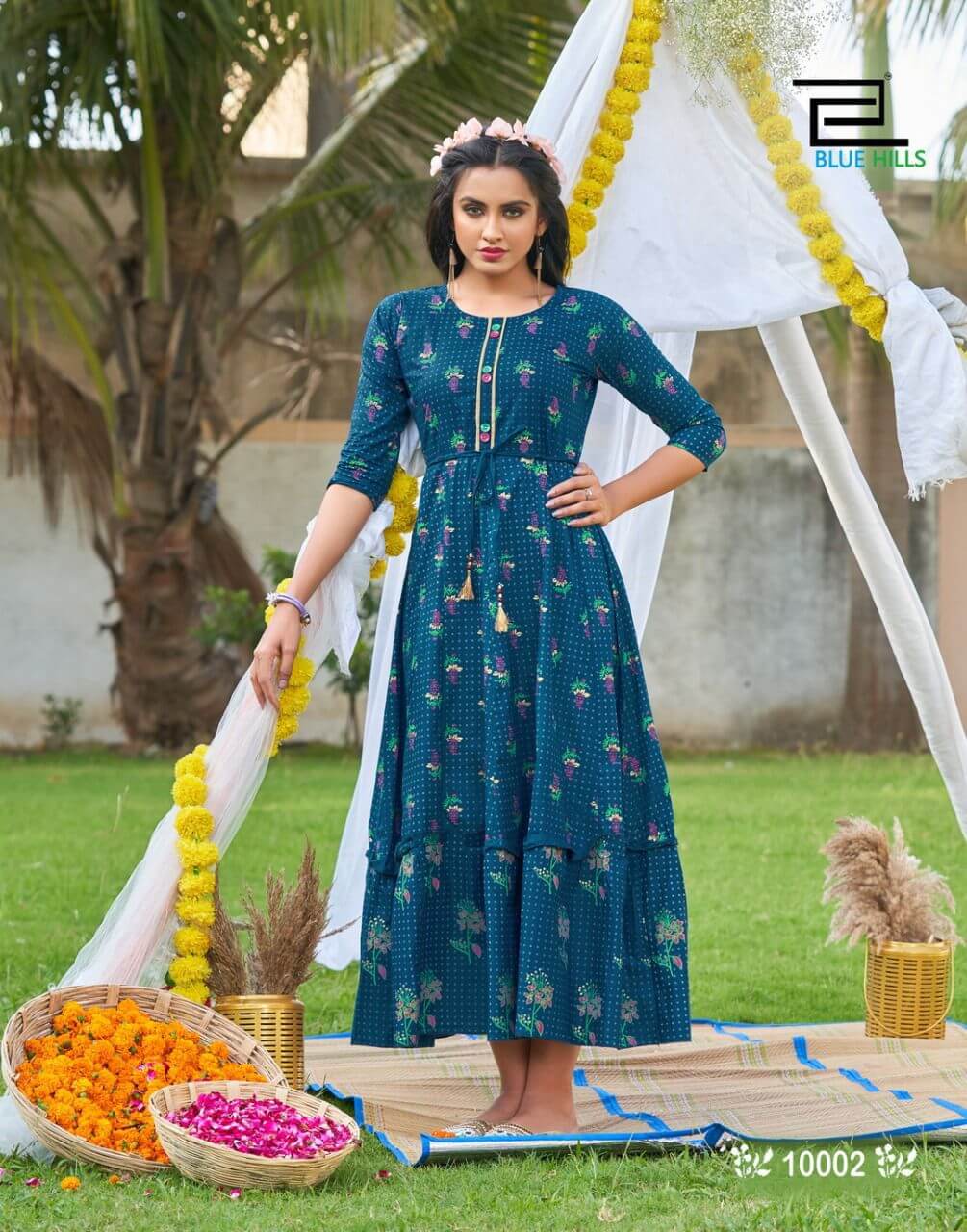 Blue Hills Up To Date Vol 10 Designer Gown Wholesale Catalog. Purchase Full Catalog of Designer Gown In Wholesale Price Online