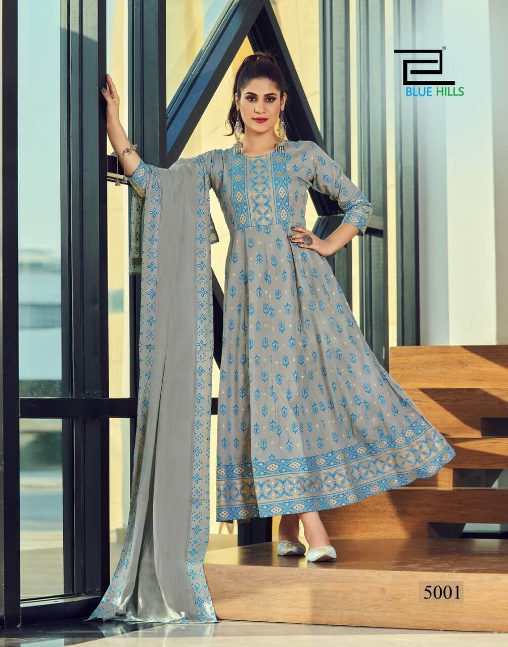 Blue Hills Manika Mage Hithe Vol 5 Gown With Dupatta Catalog In Wholesale Price. Purchase Full Catalog of Blue Hills Manika Mage Hithe Vol 5 In Wholesale Price Online