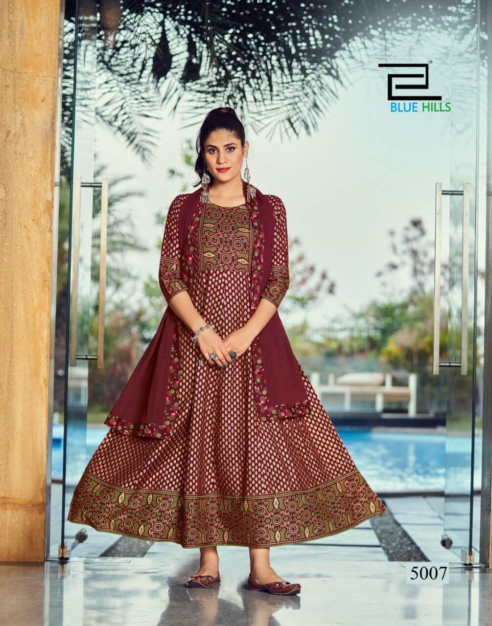 Blue Hills Manika Mage Hithe Vol 5 Gown With Dupatta Catalog In Wholesale Price. Purchase Full Catalog of Blue Hills Manika Mage Hithe Vol 5 In Wholesale Price Online