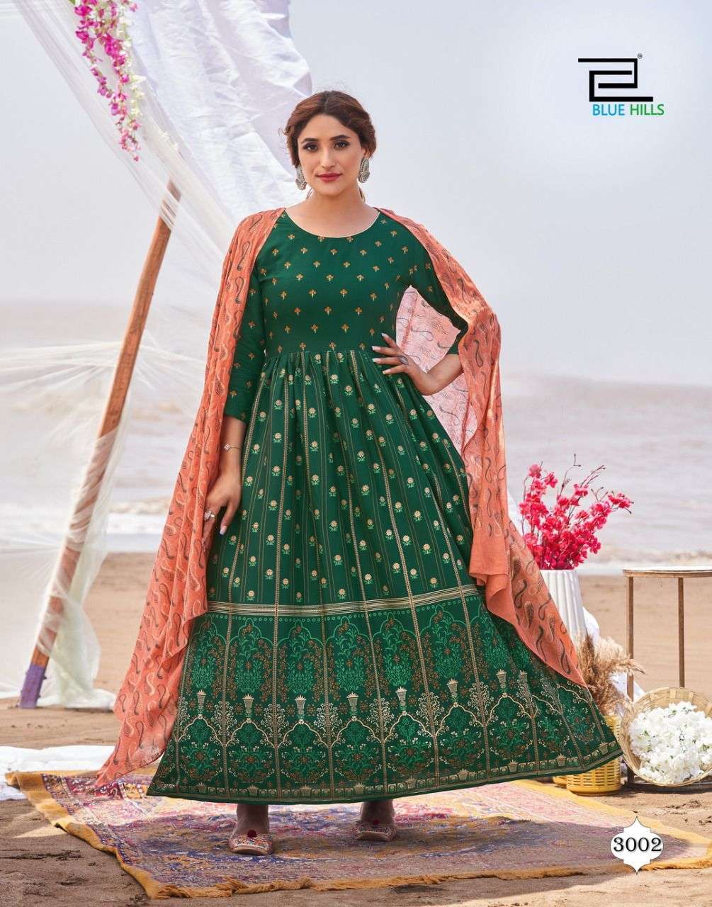 Blue Hills Walkway Dupatta Edition Vol 3 Kurt With Dupatta Catalog In Wholesale Price. Purchase Full Catalog of Blue Hills Walkway Dupatta Edition Vol 3 In Wholesale Price Online