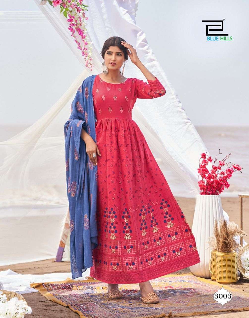 Blue Hills Walkway Dupatta Edition Vol 3 Kurt With Dupatta Catalog In Wholesale Price. Purchase Full Catalog of Blue Hills Walkway Dupatta Edition Vol 3 In Wholesale Price Online