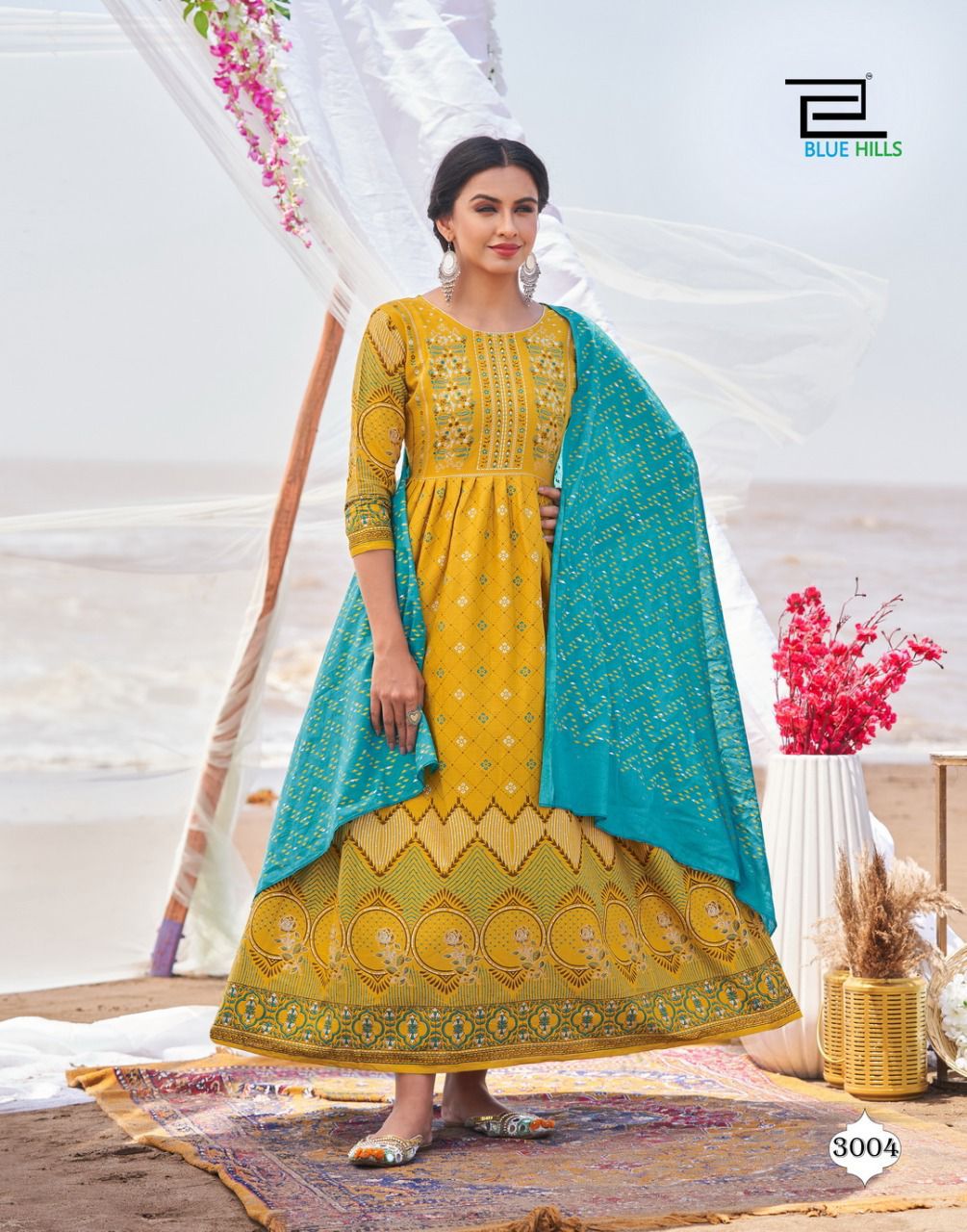 Blue Hills Walkway Dupatta Edition Vol 3 Kurt With Dupatta Catalog In Wholesale Price. Purchase Full Catalog of Blue Hills Walkway Dupatta Edition Vol 3 In Wholesale Price Online