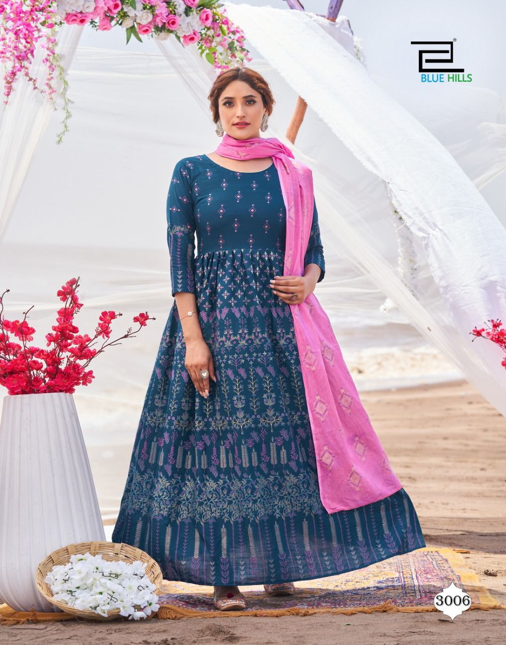 Blue Hills Walkway Dupatta Edition Vol 3 Kurt With Dupatta Catalog In Wholesale Price. Purchase Full Catalog of Blue Hills Walkway Dupatta Edition Vol 3 In Wholesale Price Online