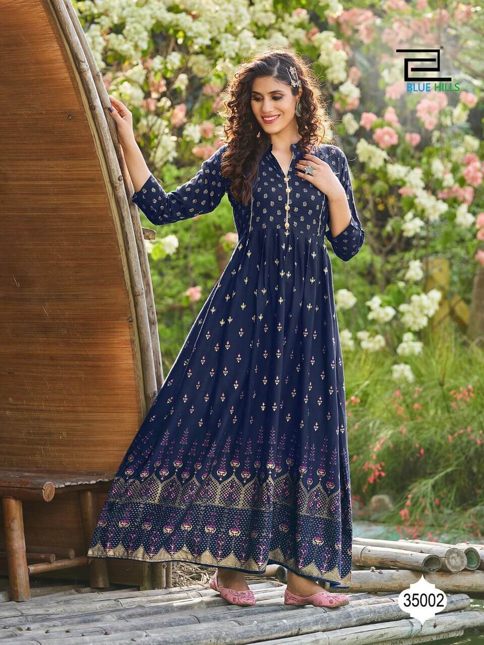 Blue Hills Walkway Vol 35 Party Wear Gown Wholesale Catalog. Purchase Full Catalog of Party Wear Gown In Wholesale Price Online