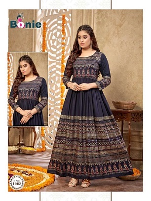 Bonie Senorita Rayon Gowns wholesale catalog, Buy Full catalog of Bonie Senorita Rayon Gowns At wholesale Price