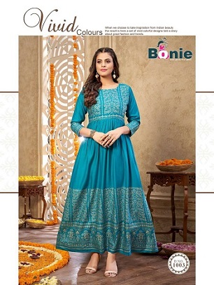 Bonie Senorita Rayon Gowns wholesale catalog, Buy Full catalog of Bonie Senorita Rayon Gowns At wholesale Price