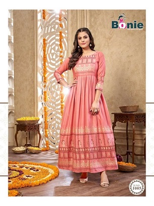 Bonie Senorita Rayon Gowns wholesale catalog, Buy Full catalog of Bonie Senorita Rayon Gowns At wholesale Price