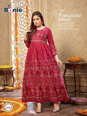 Bonie Senorita Rayon Gowns wholesale catalog, Buy Full catalog of Bonie Senorita Rayon Gowns At wholesale Price