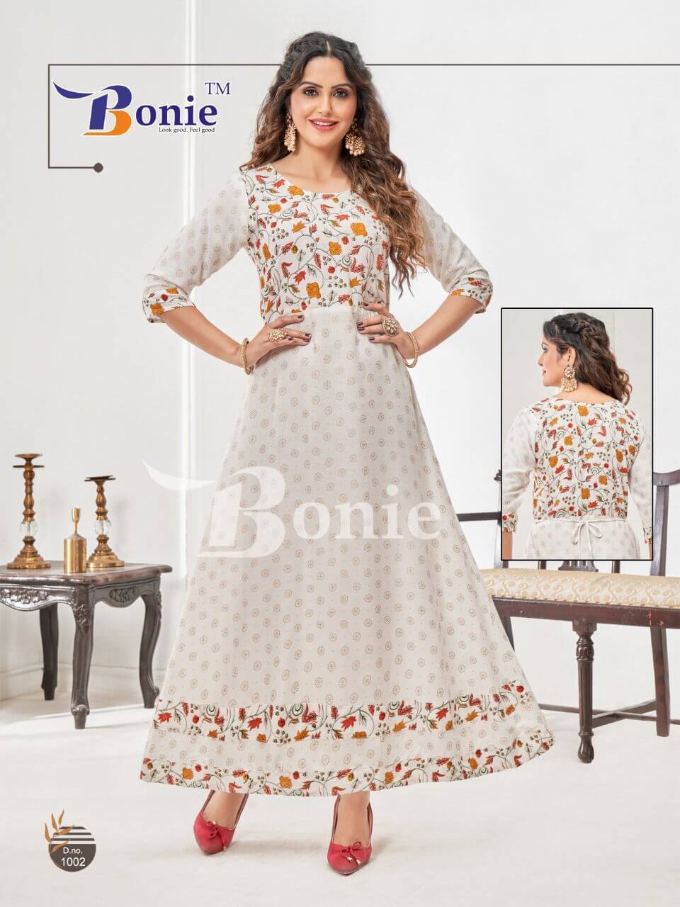 Bonie Shanaya Party Wear Gown Wholesale Catalog. Purchase Full Catalog of Party Wear Gown In Wholesale Price Online