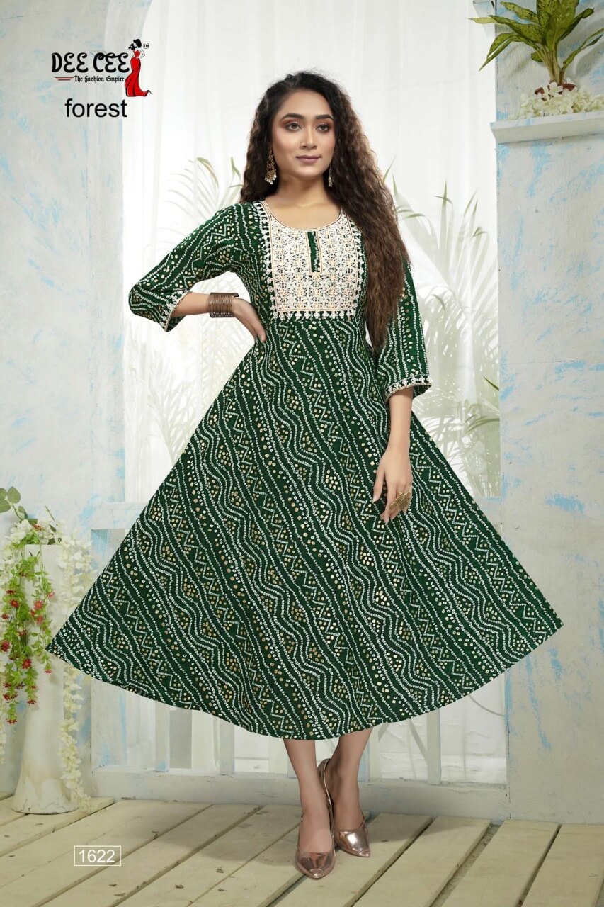 Dee Cee Forest Bandhni Gown Catalog In Wholesale Price. Purchase Full Catalog of Dee Cee Forest In Wholesale Price