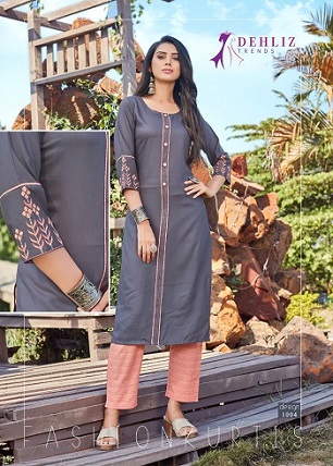 Dehliz Trends Evergreen Vol 3 Kurtis with Pant wholesale catalog, Buy Full catalog of Dehliz Trends Evergreen Vol 3 Kurtis with Pant At wholesale Price