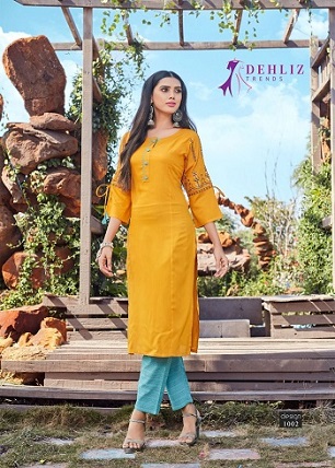 Dehliz Trends Evergreen Vol 3 Kurtis with Pant wholesale catalog, Buy Full catalog of Dehliz Trends Evergreen Vol 3 Kurtis with Pant At wholesale Price