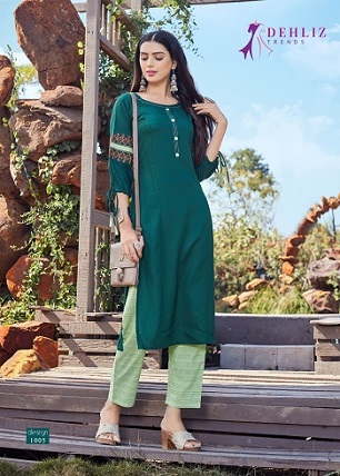 Dehliz Trends Evergreen Vol 3 Kurtis with Pant wholesale catalog, Buy Full catalog of Dehliz Trends Evergreen Vol 3 Kurtis with Pant At wholesale Price