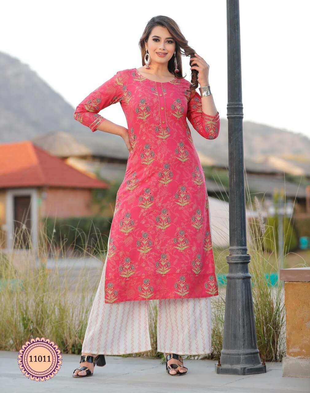 Diya Trends Bibas 11 Kurti Plazzo Set Wholesale Catalog By Kajal Style, Buy Full Catalog of Diya Trends Bibas 11 Kurti Plazzo Set At Wholesale Price Online