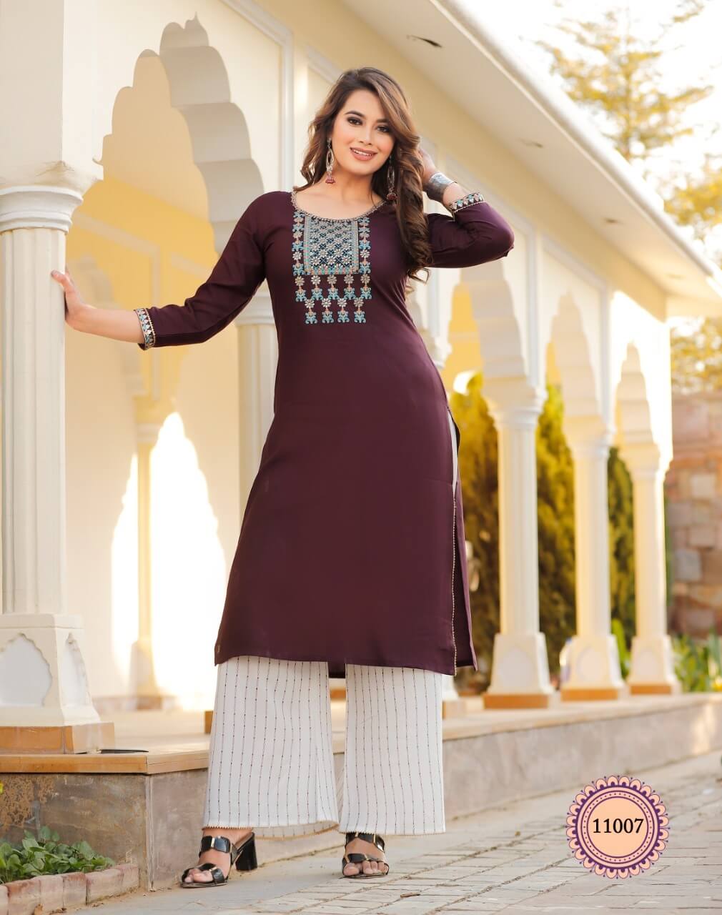 Diya Trends Bibas 11 Kurti Plazzo Set Wholesale Catalog By Kajal Style, Buy Full Catalog of Diya Trends Bibas 11 Kurti Plazzo Set At Wholesale Price Online