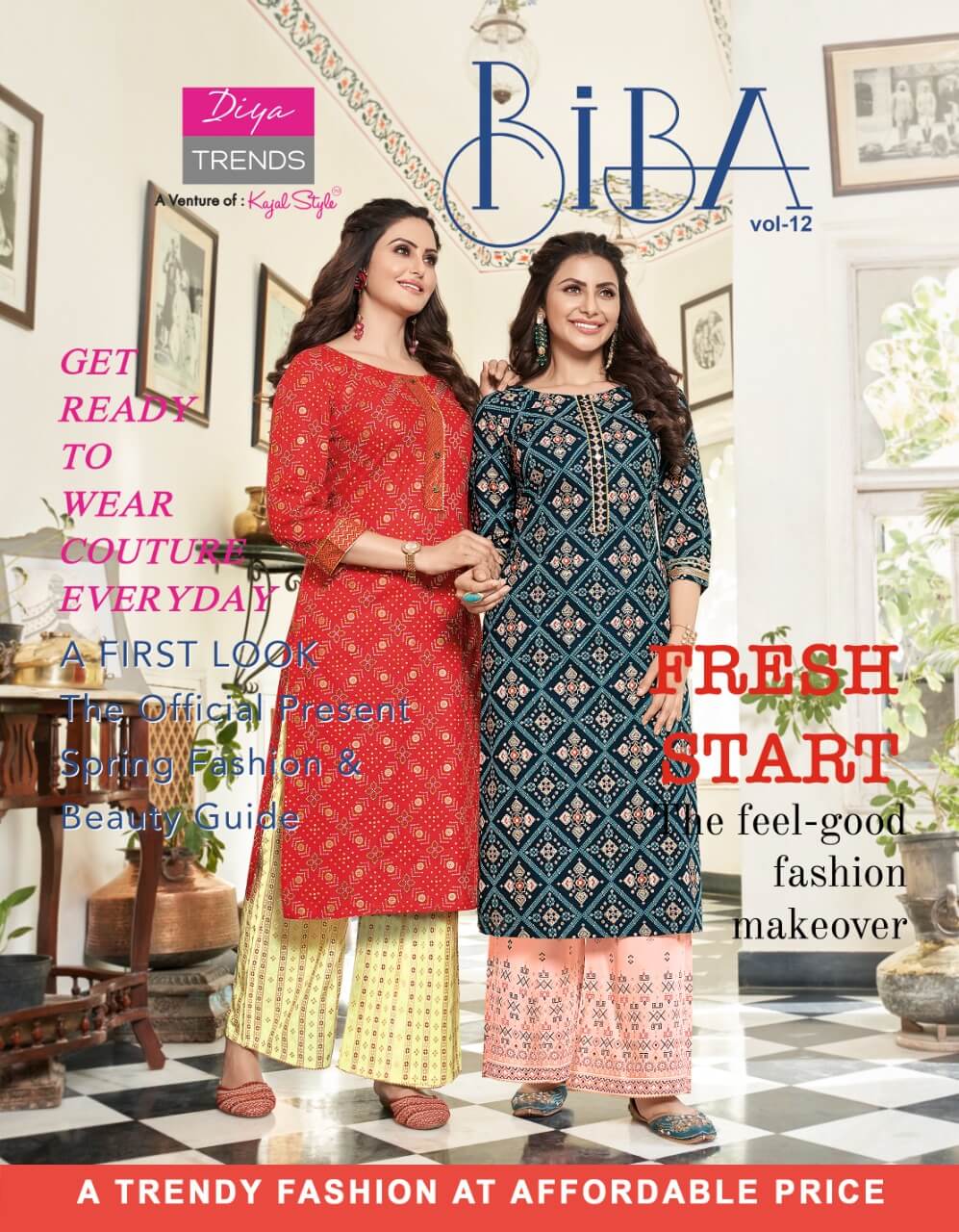 Diya Trends Biba Vol 12 Rayon Kurti With Plazzo Catalog In Wholesale Price. Purchase Full Catalog of Diya Trends Bibas Vol 12 In Wholesale Price Online