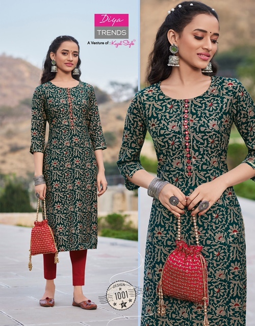 Diya Trends Blossom Vol 1 Kurti With Pant Catalog In Wholesale Price. Purchase Full Catalog of Diya Trends Blossom Vol 1 In Wholesale Price Online