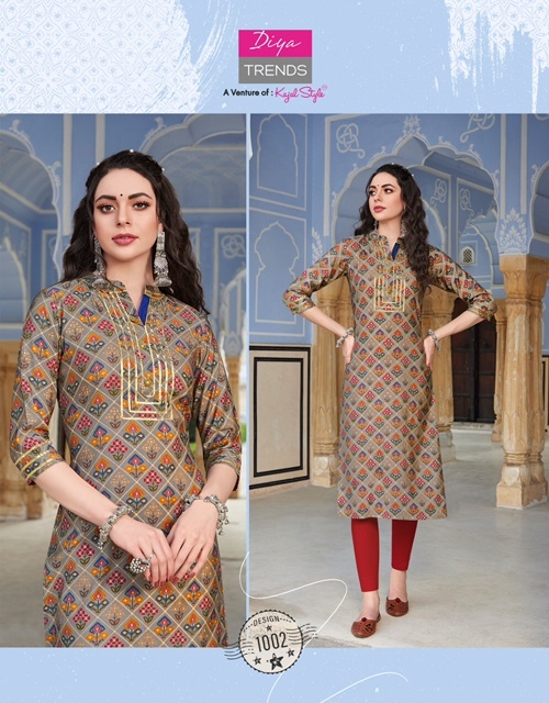 Diya Trends Blossom Vol 1 Kurti With Pant Catalog In Wholesale Price. Purchase Full Catalog of Diya Trends Blossom Vol 1 In Wholesale Price Online