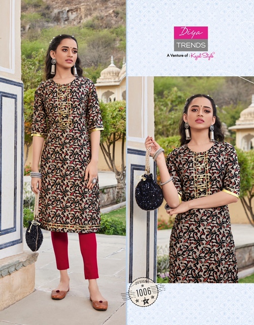 Diya Trends Blossom Vol 1 Kurti With Pant Catalog In Wholesale Price. Purchase Full Catalog of Diya Trends Blossom Vol 1 In Wholesale Price Online