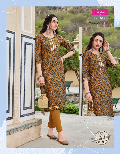 Diya Trends Blossom Vol 1 Kurti With Pant Catalog In Wholesale Price. Purchase Full Catalog of Diya Trends Blossom Vol 1 In Wholesale Price Online