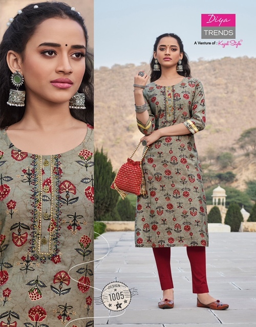 Diya Trends Blossom Vol 1 Kurti With Pant Catalog In Wholesale Price. Purchase Full Catalog of Diya Trends Blossom Vol 1 In Wholesale Price Online