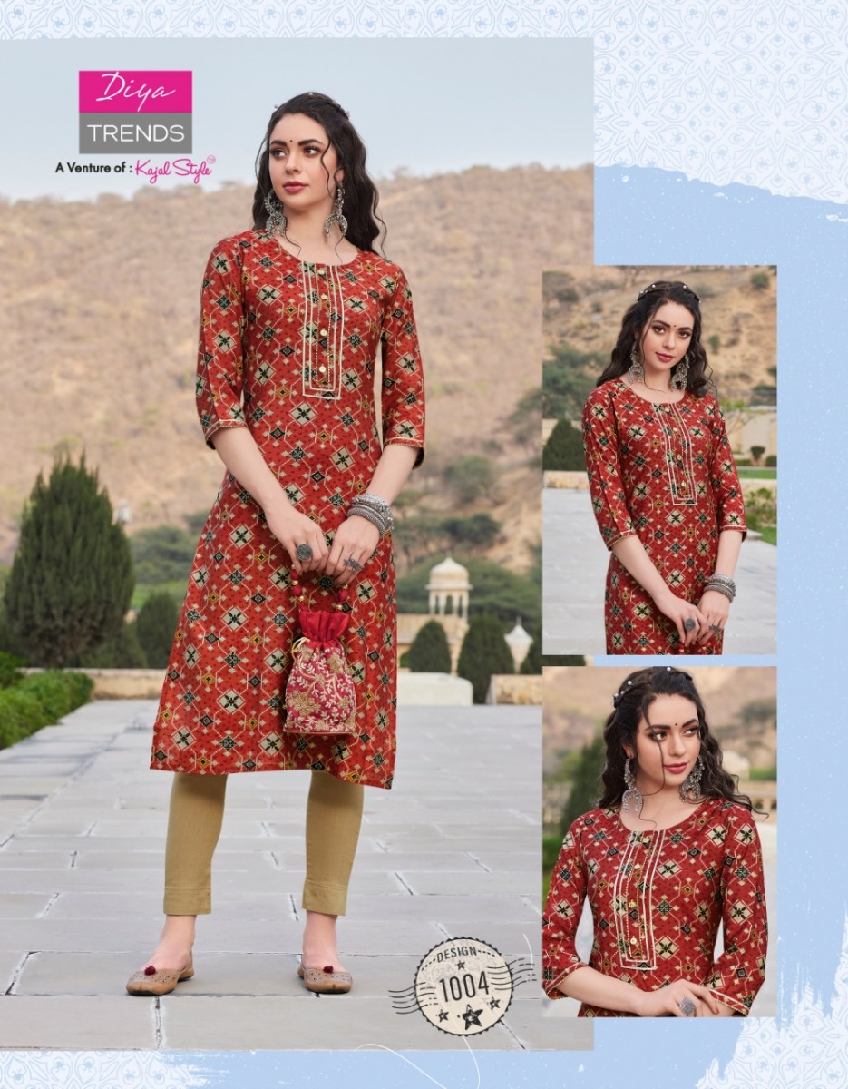 Diya Trends Blossom Vol 1 Kurti With Pant Catalog In Wholesale Price. Purchase Full Catalog of Diya Trends Blossom Vol 1 In Wholesale Price Online