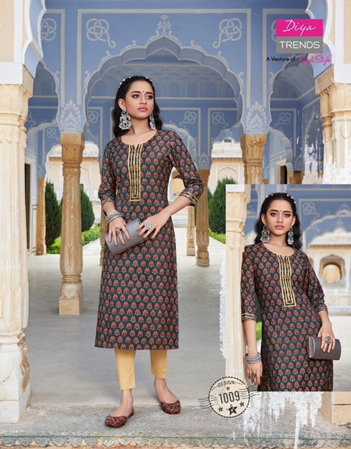 Diya Trends Blossom Vol 1 Kurti With Pant Catalog In Wholesale Price. Purchase Full Catalog of Diya Trends Blossom Vol 1 In Wholesale Price Online