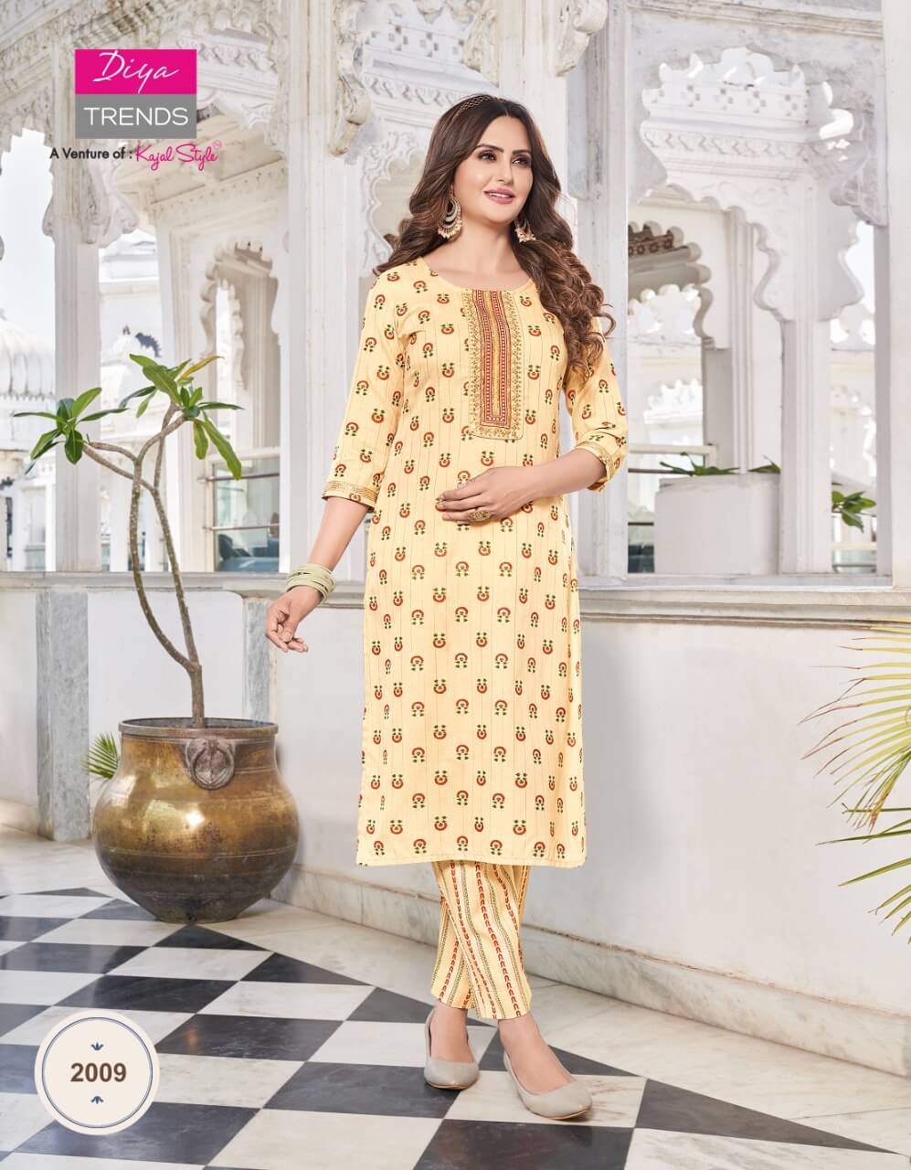 Diya Trends Celebration Vol 2 Kurti With Pant Catalog In Wholesale Price, Purchase Full Catalog of Diya Trends Celebration Vol 2 In Wholesale Price Online