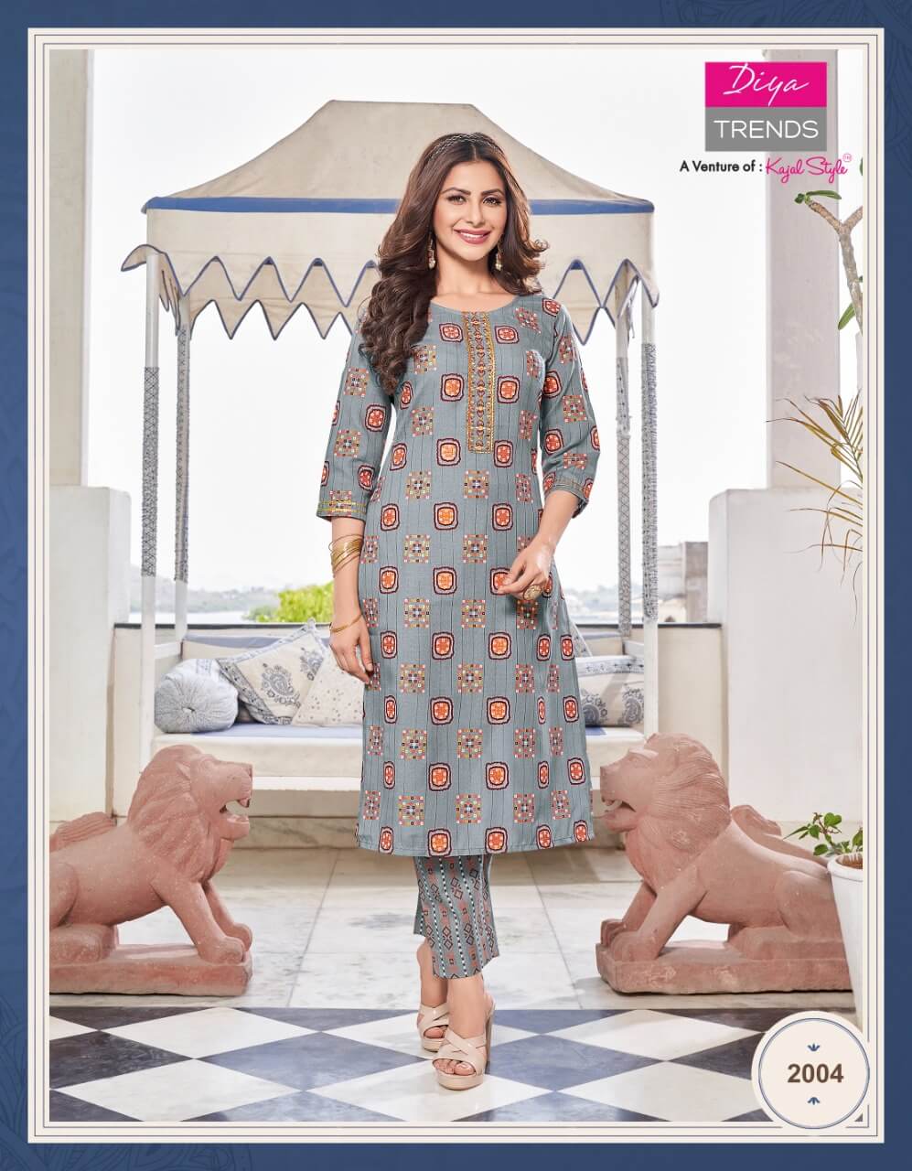 Diya Trends Celebration Vol 2 Kurti With Pant Catalog In Wholesale Price, Purchase Full Catalog of Diya Trends Celebration Vol 2 In Wholesale Price Online