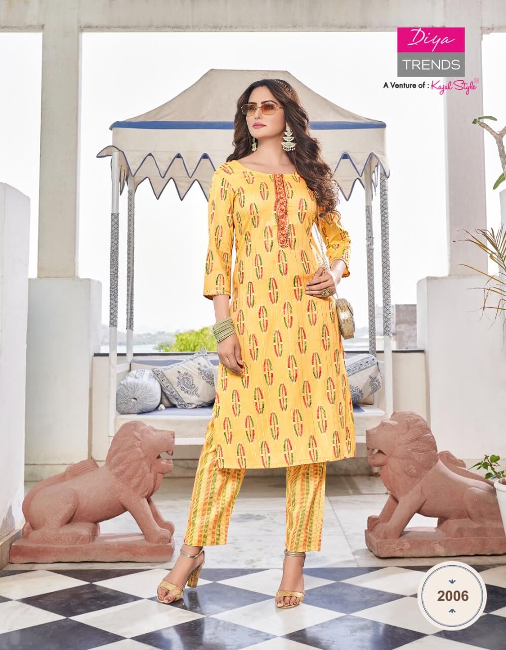 Diya Trends Celebration Vol 2 Kurti With Pant Catalog In Wholesale Price, Purchase Full Catalog of Diya Trends Celebration Vol 2 In Wholesale Price Online