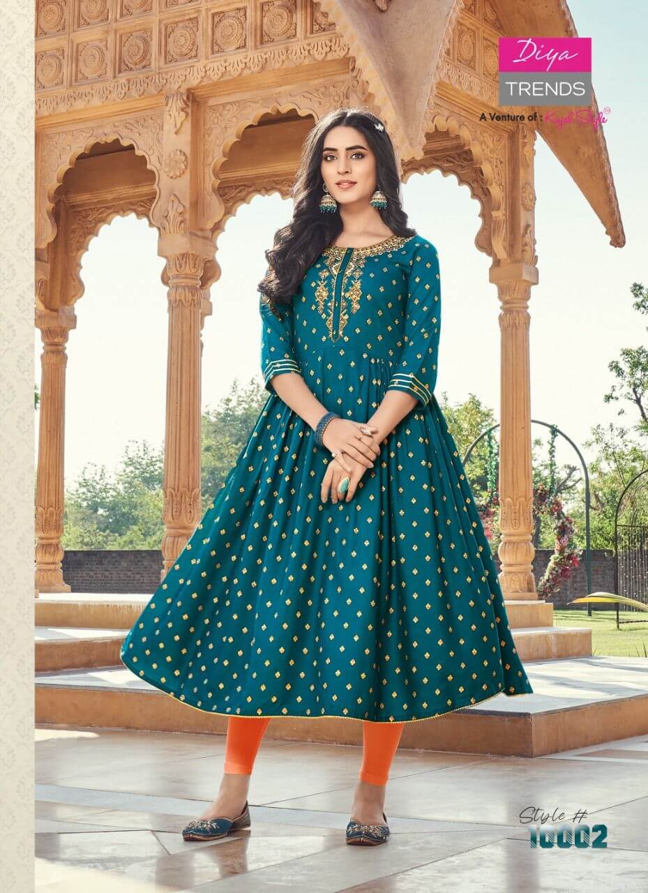 Diya Trends Ethnicity Vol 10 Gowns Catalog In Wholesale Price, Purchase Full Catalog of Diya Trends Ethnicity Vol 10 In Wholesale Price Online