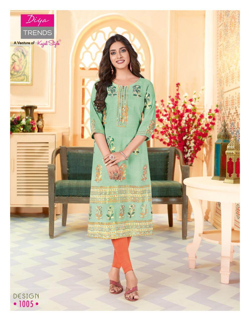 Diya Trends Garden City Vol 13 Kurtis Wholesale Catalog. Purchase Full Catalog of Kurtis In Wholesale Price Online